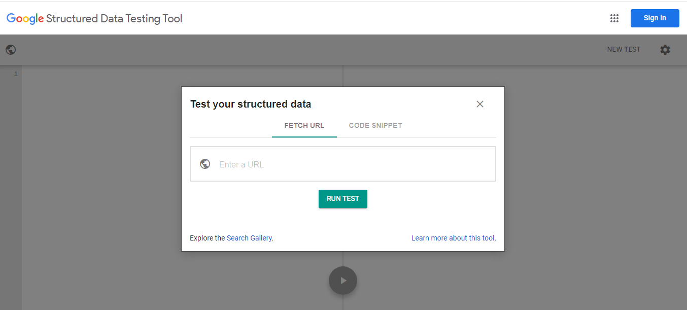 structured data testing tool برای بررسی و تست کدهای اسکیما درج شده در سایت